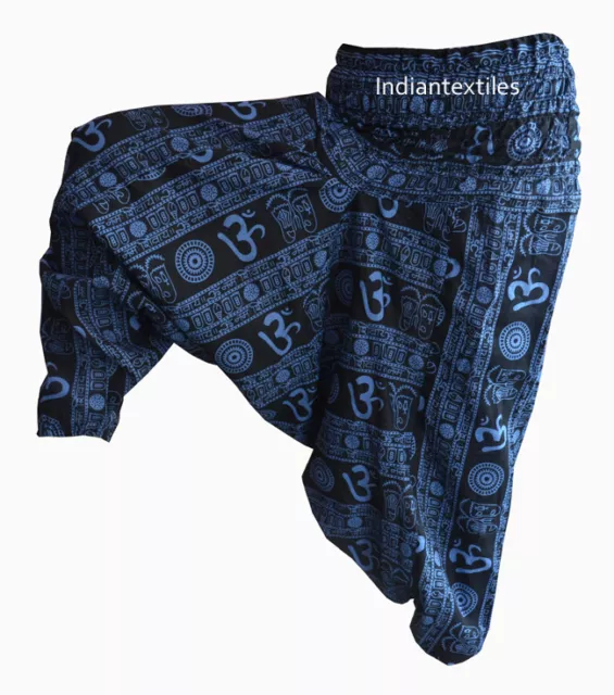 Men & Women Harem Pants Cotton Baggy Yoga Afghani Genie Indian Aladdin  Trouser
