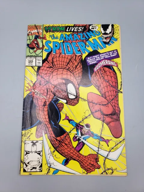 Vintage The Amazing Spiderman Vol 1 #345 March 1991 Illustrated Marvel Comics