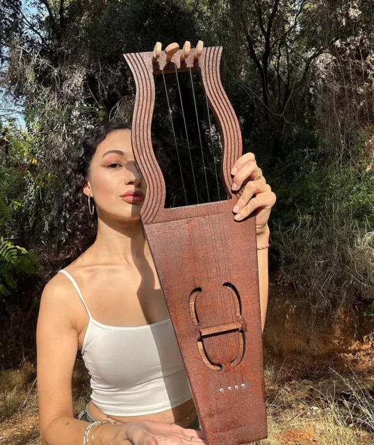 Talharpa Bowed 4 String Gudok Novgorod Lyre Viking Rebec Active,Professional