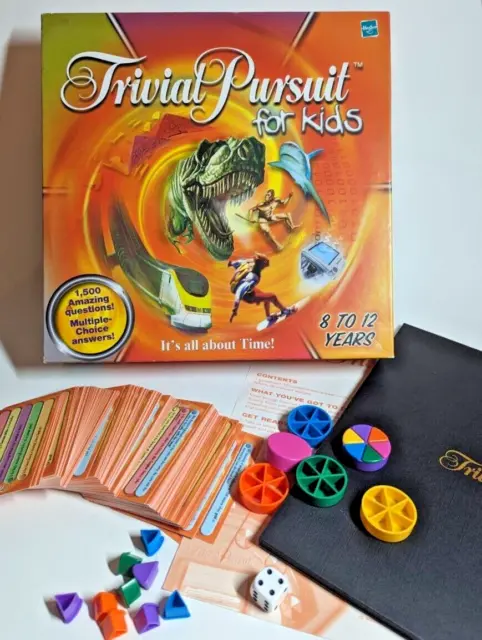 Trivial Pursuit für Kinder Brettspiel von Parker 2001, 8+ komplett, ausgezeichneter Zustand.