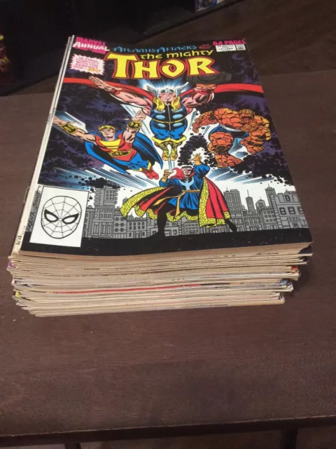 The Mighty Thor X34 Comic Lot Marvel Comics 1988