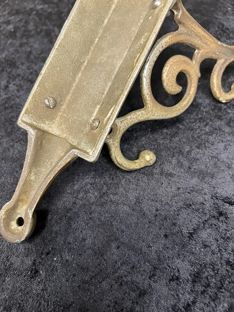 Vintage Barbershop Coat or Hat Rack Nickel Plated Wall Mount 6