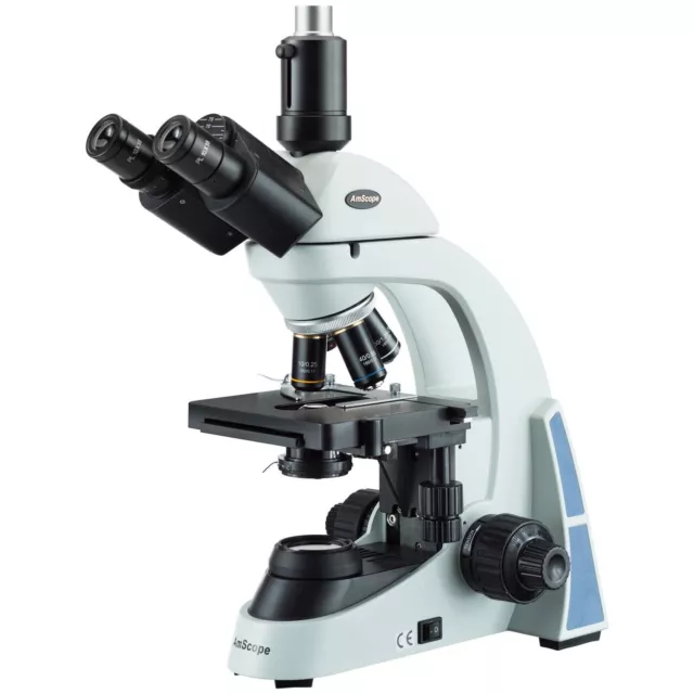 AmScope T550 40X-1000X LED Biological Trinocular Compound Microscope
