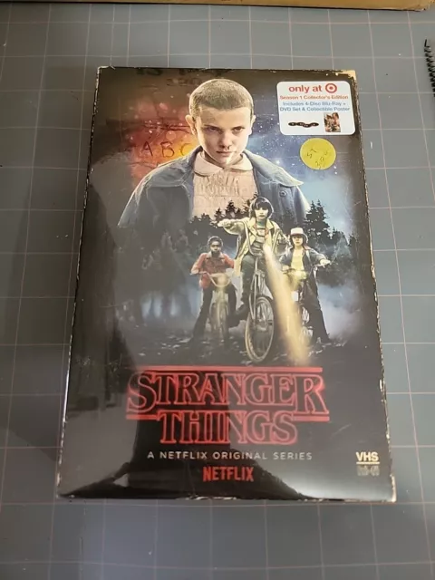 Stranger Things Season 1 DVD Blu-Ray Collectors Edition VHS Box Style Target Ed.