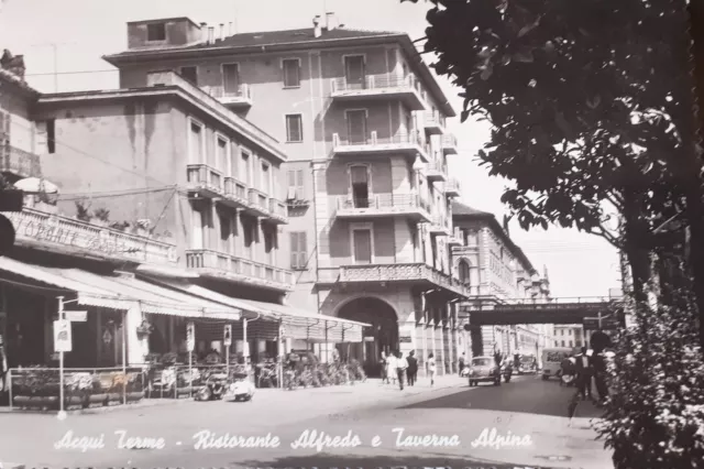 Cartolina - Acqui Terme - Ristorante Alfredo e Taverna Alpina - 1957