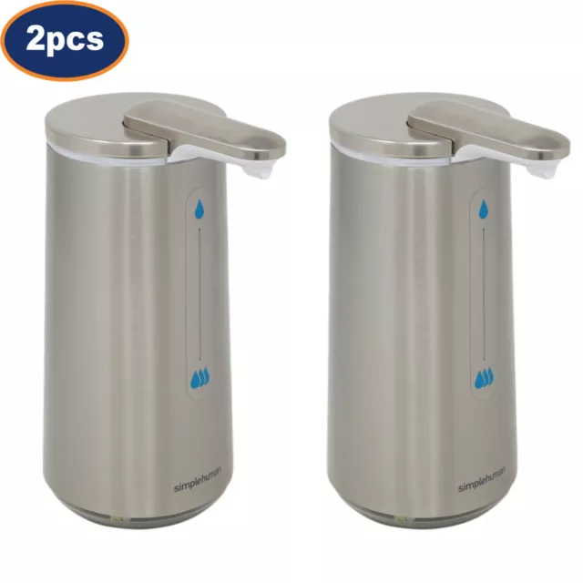 2Pcs Simplehuman Auto Hand Motion Foam Soap Dispenser Rechargeable Waterproof