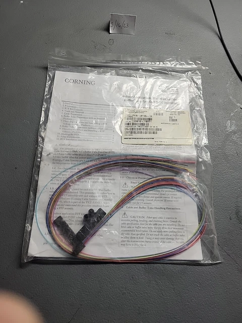Corning FAN-BT25-12 Buffer Tube Fan Out Kit 12 strand New