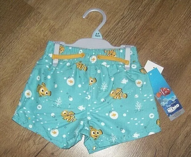 NUOVI pantaloncini da nuoto Disney Pixar Finding Nemo 6-9 mesi nuovi con etichetta