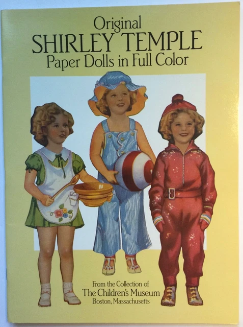 VINTAGE SHIRLEY TEMPLE Original Paper Dolls In Full Color Uncut 10 99 