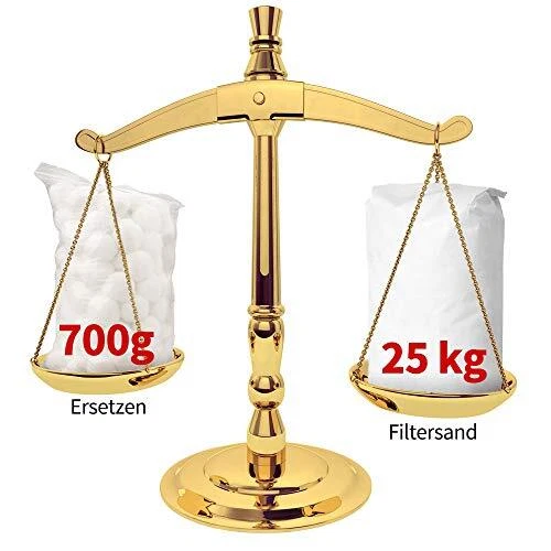 Balles filtrantes de 700 g - Matériau filtrant pour Pompe de Piscine - Rempla...