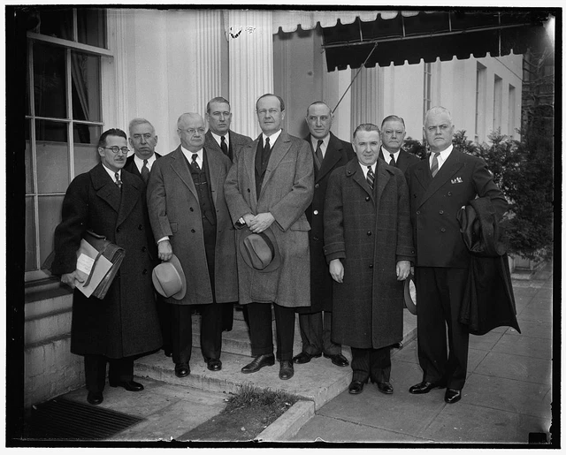 Reproduced 1938 Photo Left To Right: Clayton Grandy, Cleveland; Cong Martin L o
