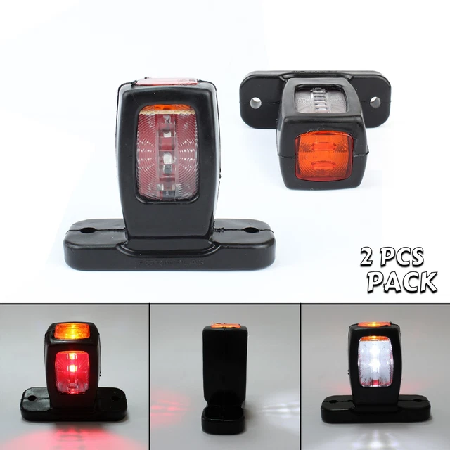 Paar 24V LED Auto LKW Begrenzungsleuchten Markierung Gummi E-Zertifikat E4 - Foto 9