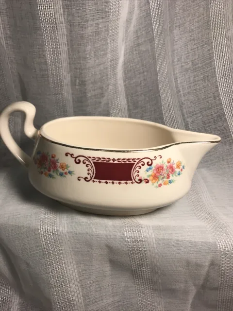 HOMER LAUGHLIN BRITTANY MAJESTIC Gravy Boat Bowl Antique Estate Collectible USA