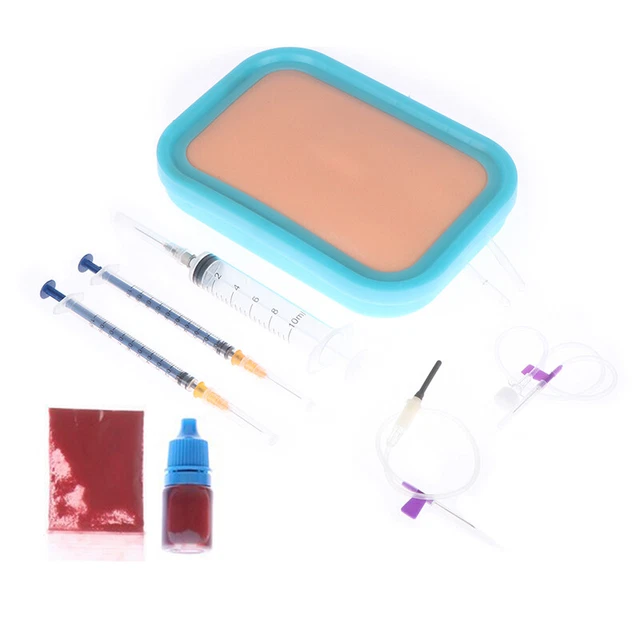 Pad Allenamento Pratica Silicone Pratica Venipuntura IV Iniezione Pratica Set Strumenti RODE