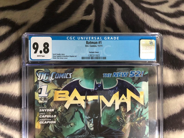 CGC 9.8 DC Comics Batman #1 Variant Cover White Pages CGC #1392317003 2