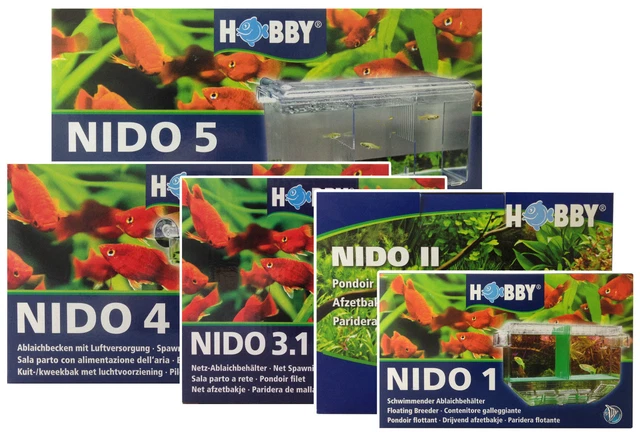 Hobby Nido Breeding Tank Spawning Hatchery Baby Fry Trap Net Aquarium Fish Tank