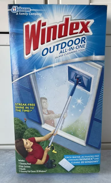 WINDEX OUTDOOR ALL-IN-ONE Glass and Window Cleaner Tool Starter Kit $64.99  - PicClick