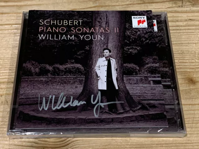 Signed by WILLIAM YOUN Schubert Piano Sonatas II SONY 2CD NEU NEW Signiert