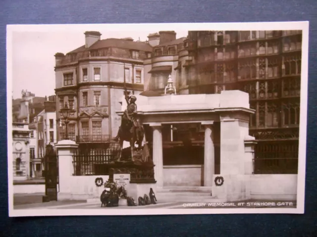 WW1 Cavalry War Memorial Stanhope Gate London - Tucks RP c1924