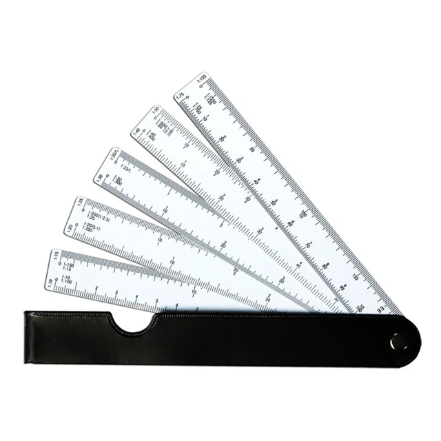 Developer Tools Ruler UPGRADED SCALE RULER Drafting Tool Measuring Tool 5 for Engineering $14 ...