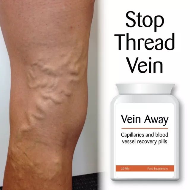 Vein Away Capillary & Blood Vessel Recovery Pill Tablet Broken Veins Spider Vein
