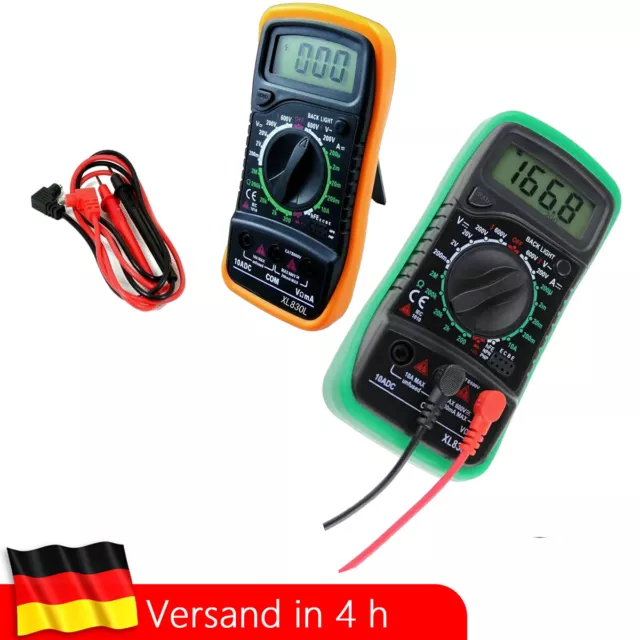 Multimeter Digital Messgeräte AC DC LCD Strommesser Strom Voltmeter Amperemeter