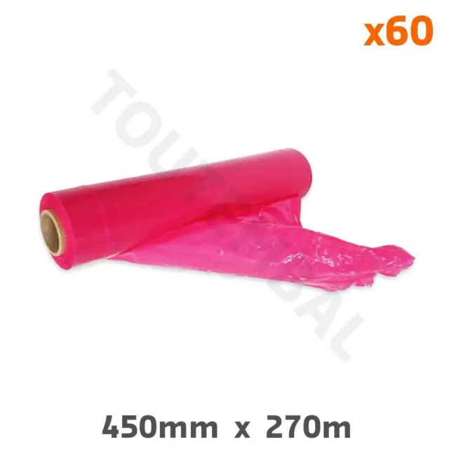 Film étirable rose opaque 450 x 270 m 20 microns (par 60)