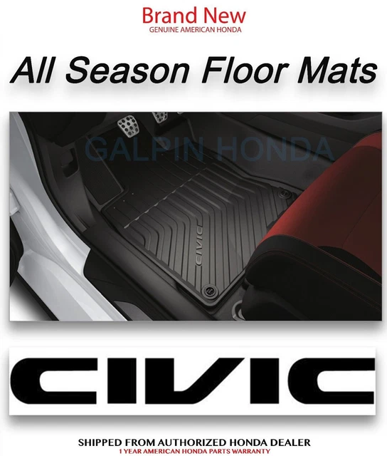 GENUINE OEM HONDA Civic 4dr All Season Floor Mat Set Mat 20162020