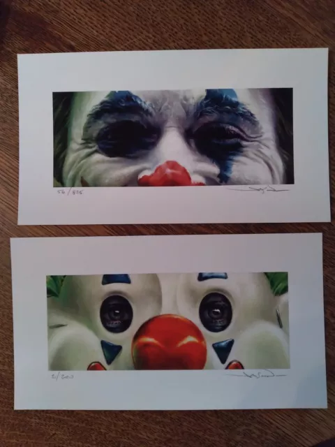 2x Joaquin Phoenix Joker Reg+Mask Jason Edmiston Eyes Without a Face Print EWAF