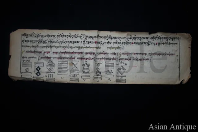 Ancient Mongolian Tibetan Buddhist Tantric Amulet  Mongolia 10-A3243