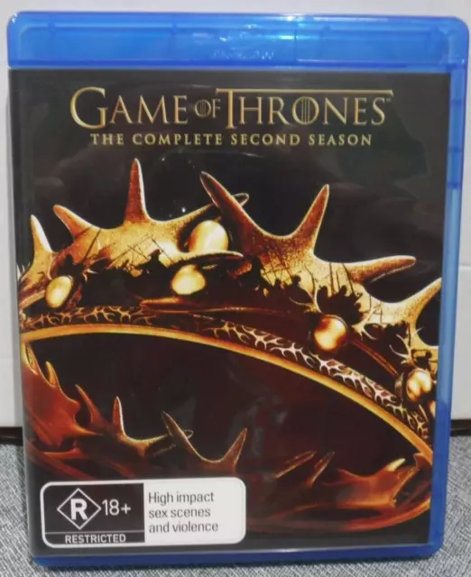 Bluray Game of Thrones Second Season 2  5 Disc Set As New DTS-HD Free Post