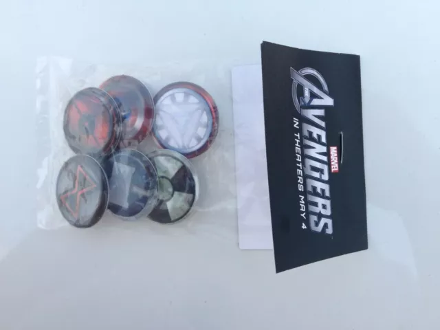 Marvel The Avengers collectible pins / buttons New In Package