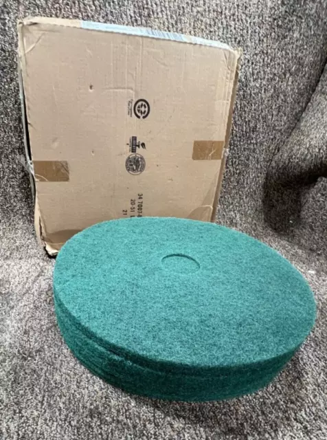 Box of 5 Victoria Bay 20" Green Pad Heavy Duty Floor Scrubbing Pad VB20GSP