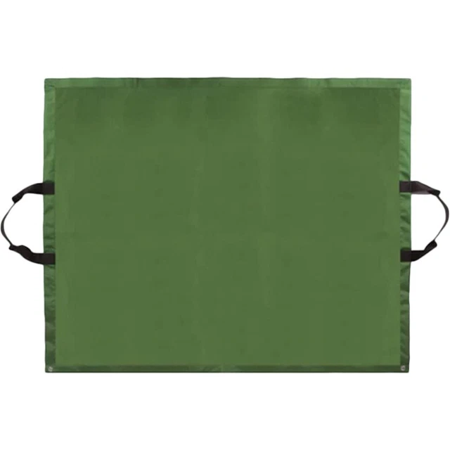 Bolsa de almacenamiento de hojas caídas impermeable lona herramientas de patio verde ejército
