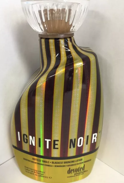 Ignite Noir Hottest Tingle Black Bronzer Tanning Lotion Devoted Creations NEW