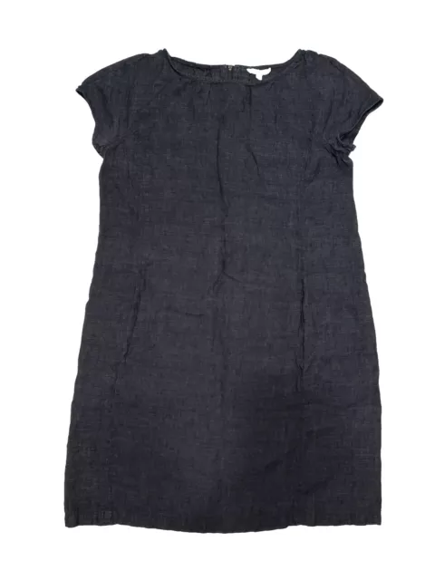 Eileen Fisher Women's Chambray Denim Short  Sleeve Dress Size Small