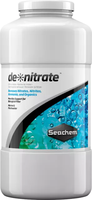 Seachem DeNitrate 1L Removes Nitrates, Nitrites, Ammonia & Organics Fish