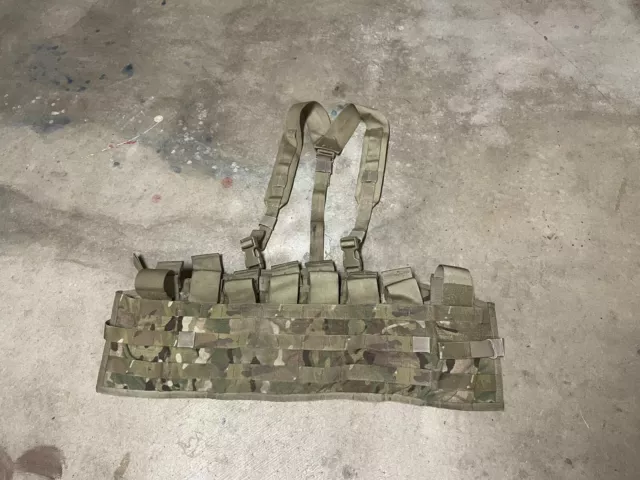 US Army OCP Multicam Molle II Tactical Assault Panel TAP Chest Rig Harness Vest