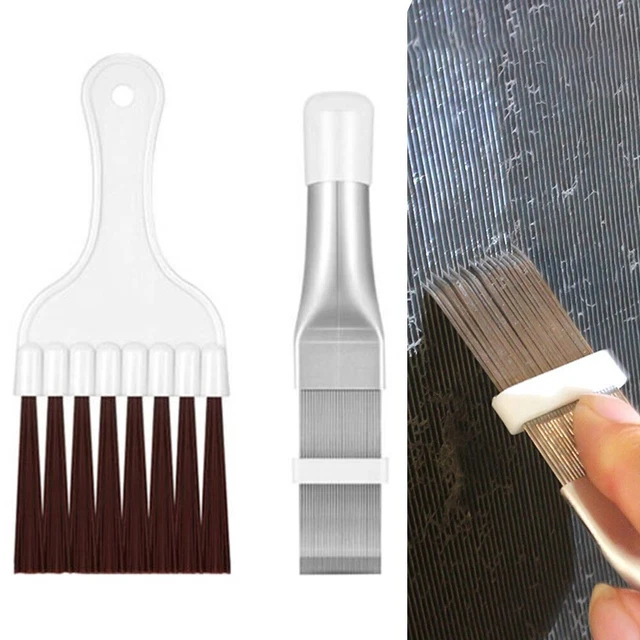 Peigne à Lamelles Pour Climatiseur En Acier Inoxydable - Outil De Nettoyage Et Redressement Ailettes - 20 Cm - 5