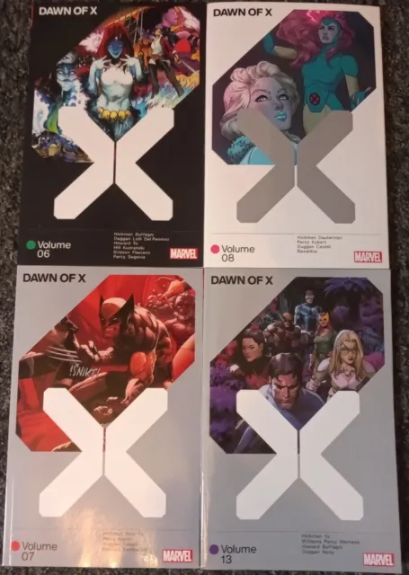 X-Men Dawn Of X Vol 6, 7, 8, 13 Paperback Marvel Lot