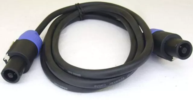 Câble de haut-parleur 2 m 2 x 2,5 mm2 câble de haut-parleur Speakon compatible câble de boîtier NEUF