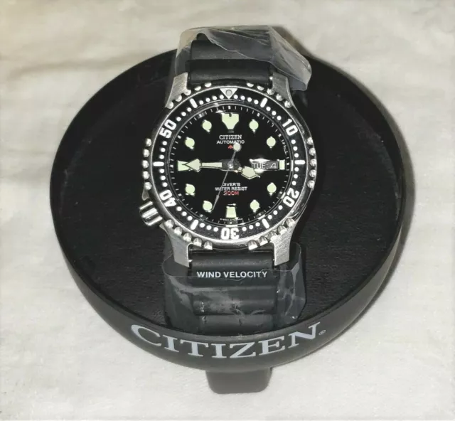 CITIZEN NY0040 09E PROMASTER Aqualand Automatic Diver Watch 200M