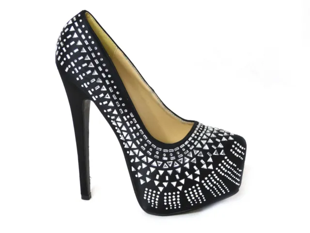 Ladies Womens High Heel Stilleto Concealed Platform Court Shoes Sandals Size 3-8