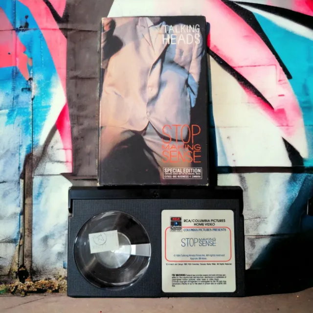 Betamax Talking Heads Stop Making Sense RCA Sideloader 1984 Tested Beta Not VHS