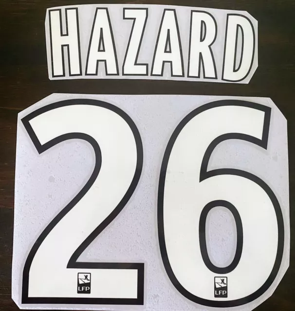 Nameset / Flocage Lille / Away  HAZARD #26 2009 à 2011 Ligue 1