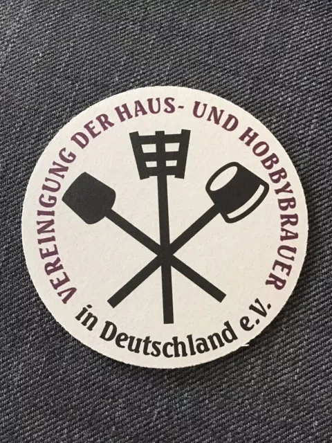 Bierdeckel Vereinigung der Haus u. Hobbybrauer BD Coaster Reinheitsgebot Beermat