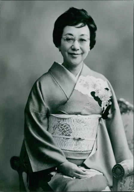 Mrs Horiko Sato, wife of the Japanese Prime Min... - Vintage Photograph 4898720