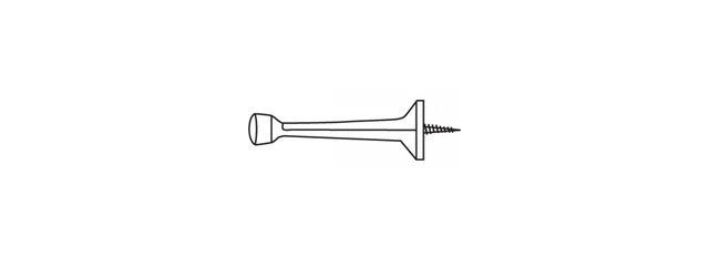 Delaney 402170 Chrome 3" Rigid Door Stop