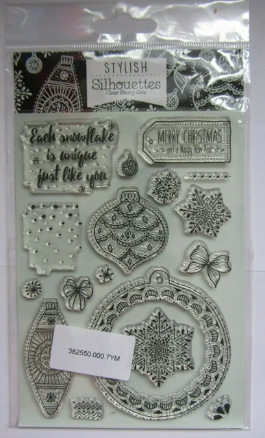Hunkydory-Stylish Silhouettes-Christmas Clear Stamp Set-Card Making-Crafting-New
