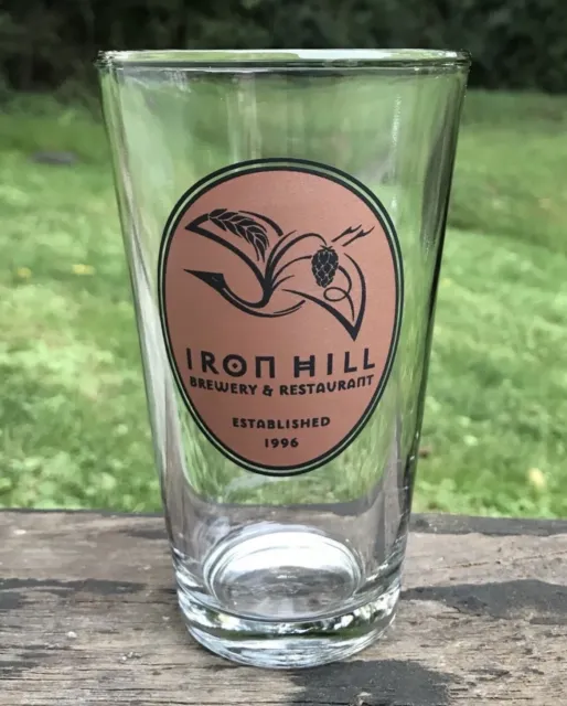IRON HILL BREWERY, Newark, DE, Original 1996 RARE Beer Pint Glass